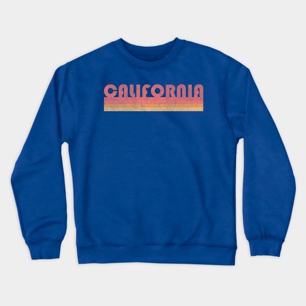 Retro California Crewneck Sweatshirt by tonyspencer
